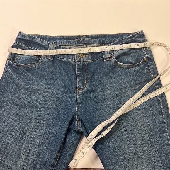 Michael Kor’s Flare Bootcut Blue Denim Jeans Size 10 - Picture 9 of 16